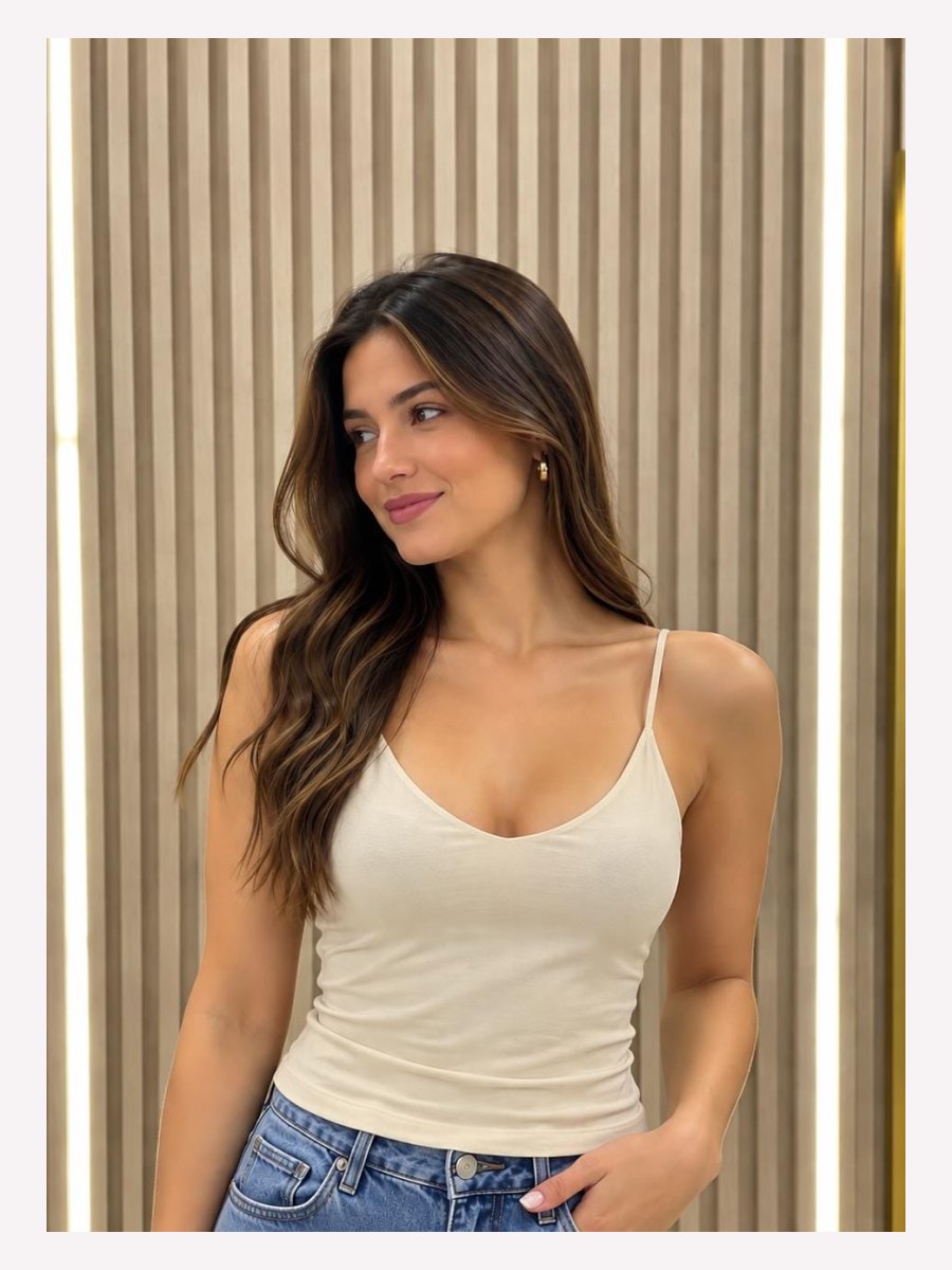 BLUSA BASICA EFECTO FAJA HUESO