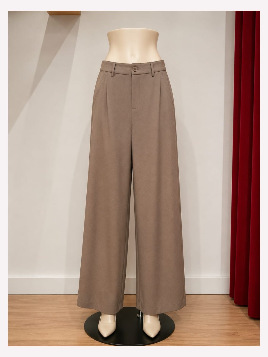 Pantalon Vestir   cafe claro con cinturon