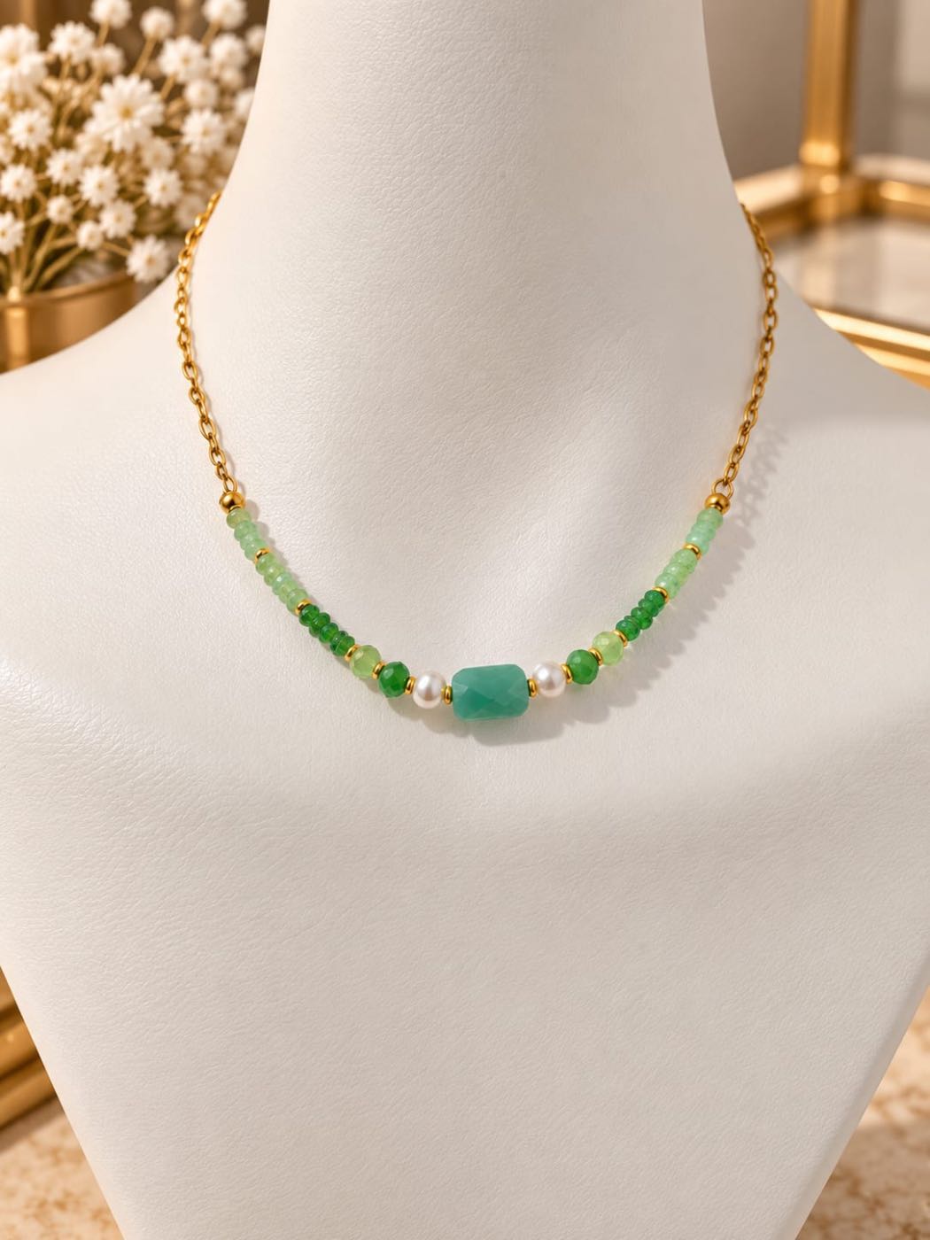 CADENA PIEDRAS VERDES