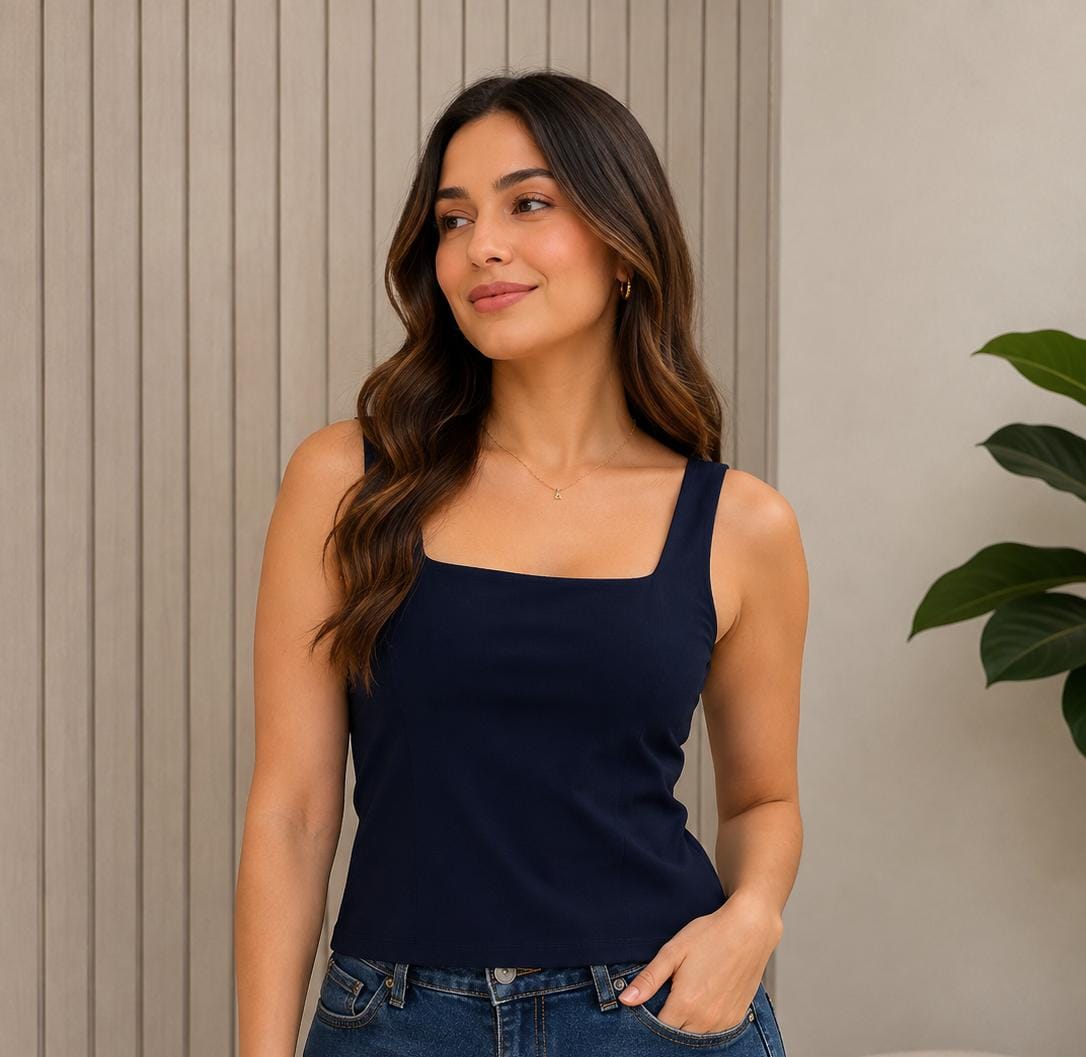 BLUSA BASICA LICRA NEGRA
