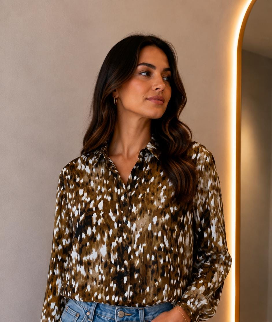 BLUSA SATIN BAMBI PRINT