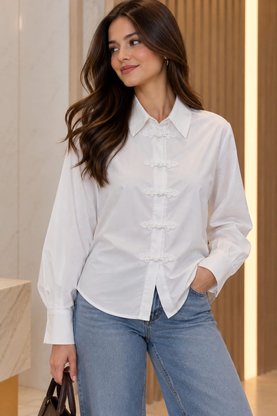 BLUSA BLANCA ESTILO NAPOLEON