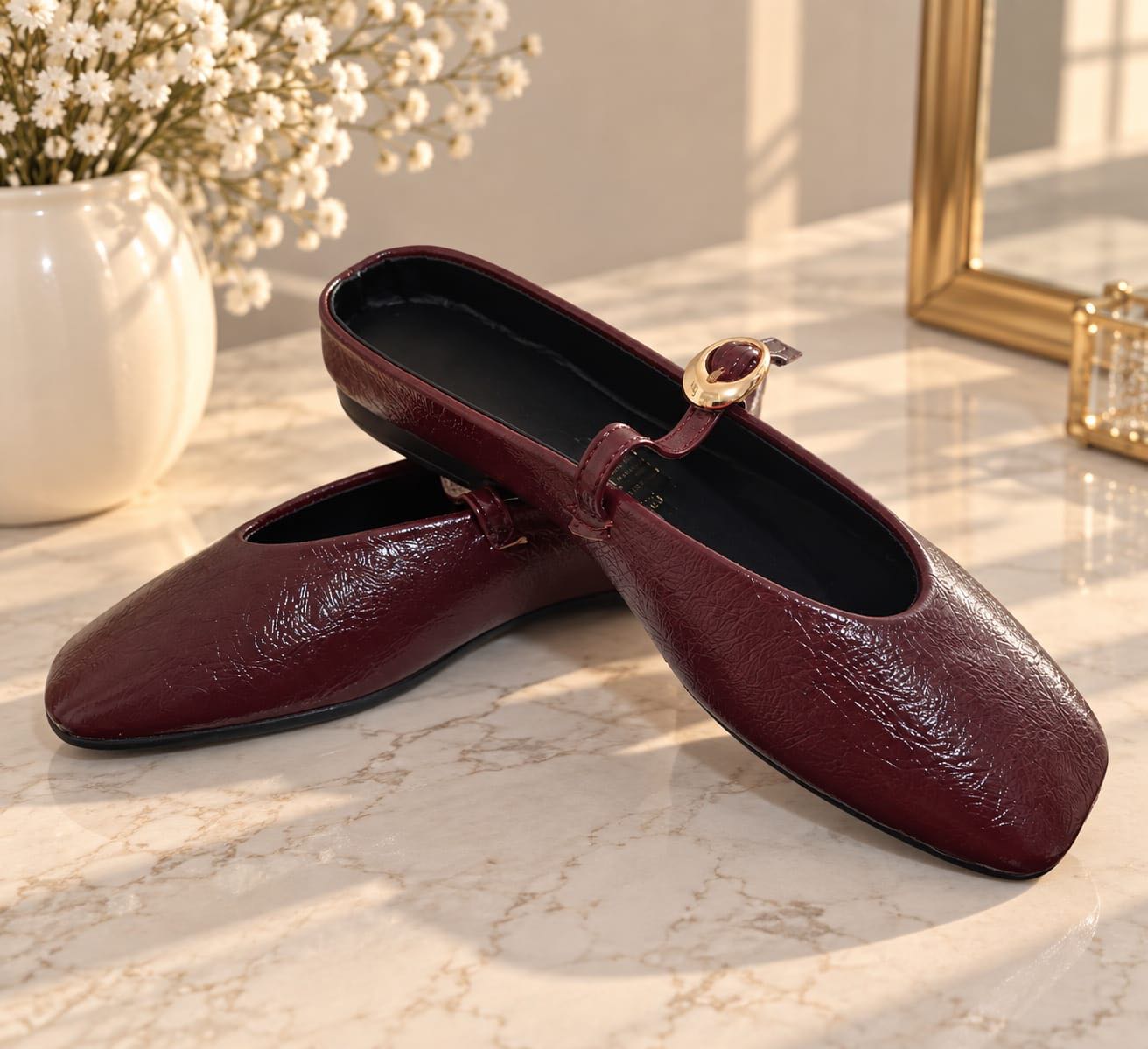 ZAPATO PIEL VINO