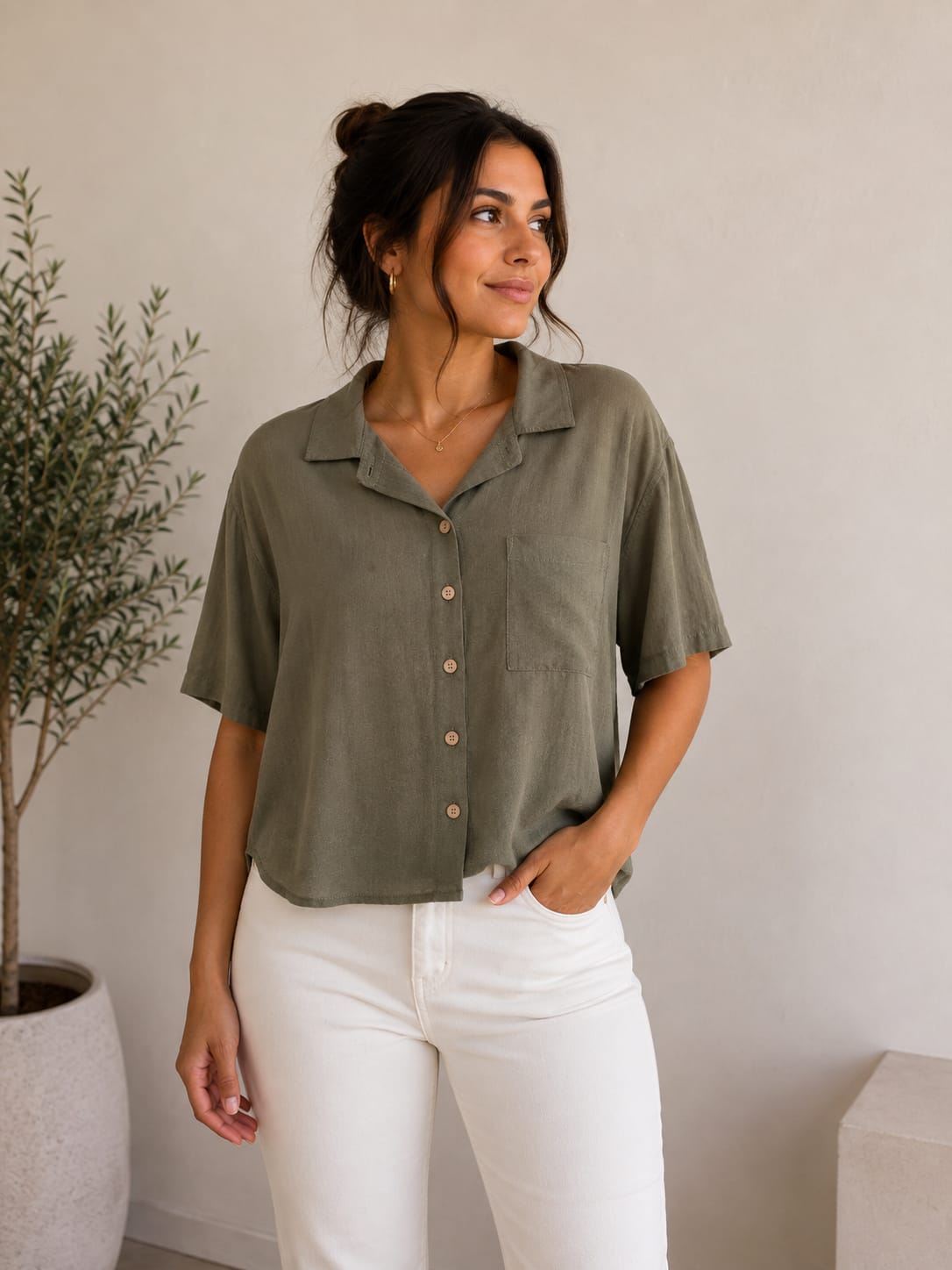 BLUSA LISA VERDE