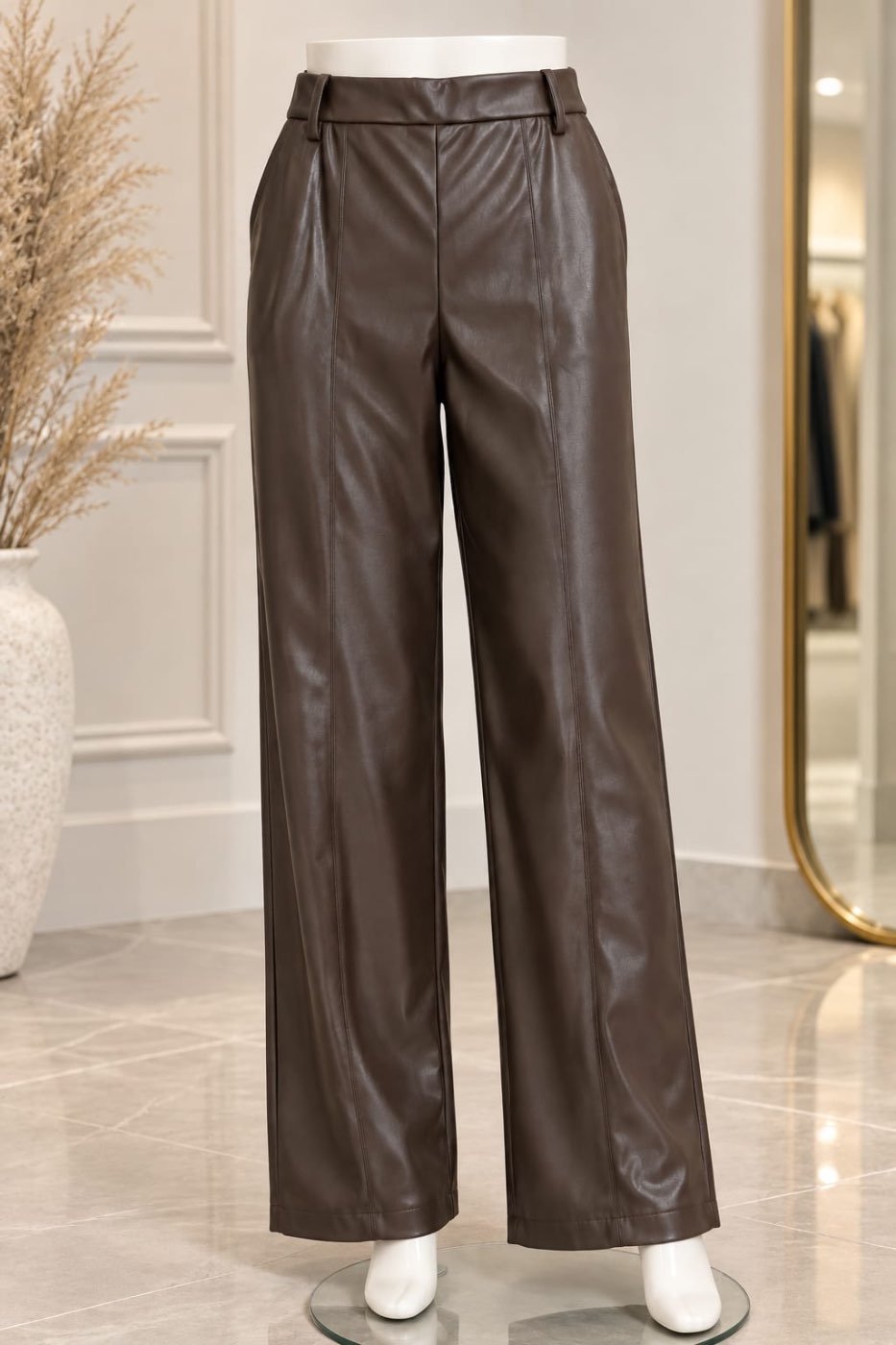 PANTALON VINIPIEL CHOCOLATE